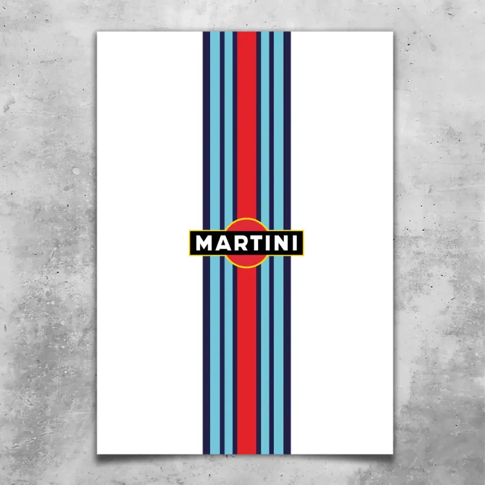 Martini Porsche - Custom wall art