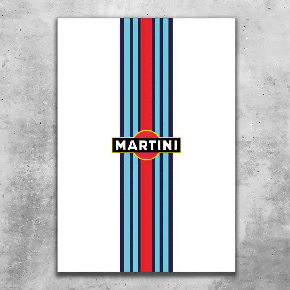 Martini Porsche - Custom wall art