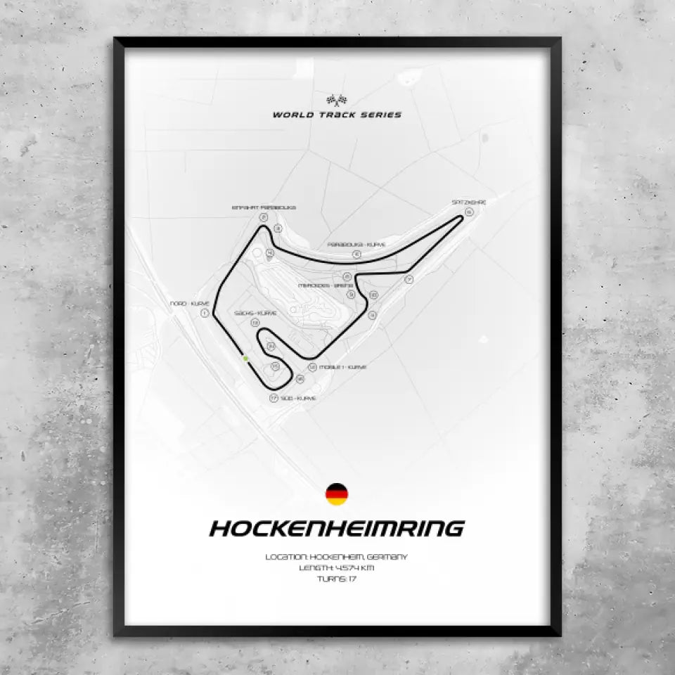 Hockenheimring - Personnalisé affiche murale