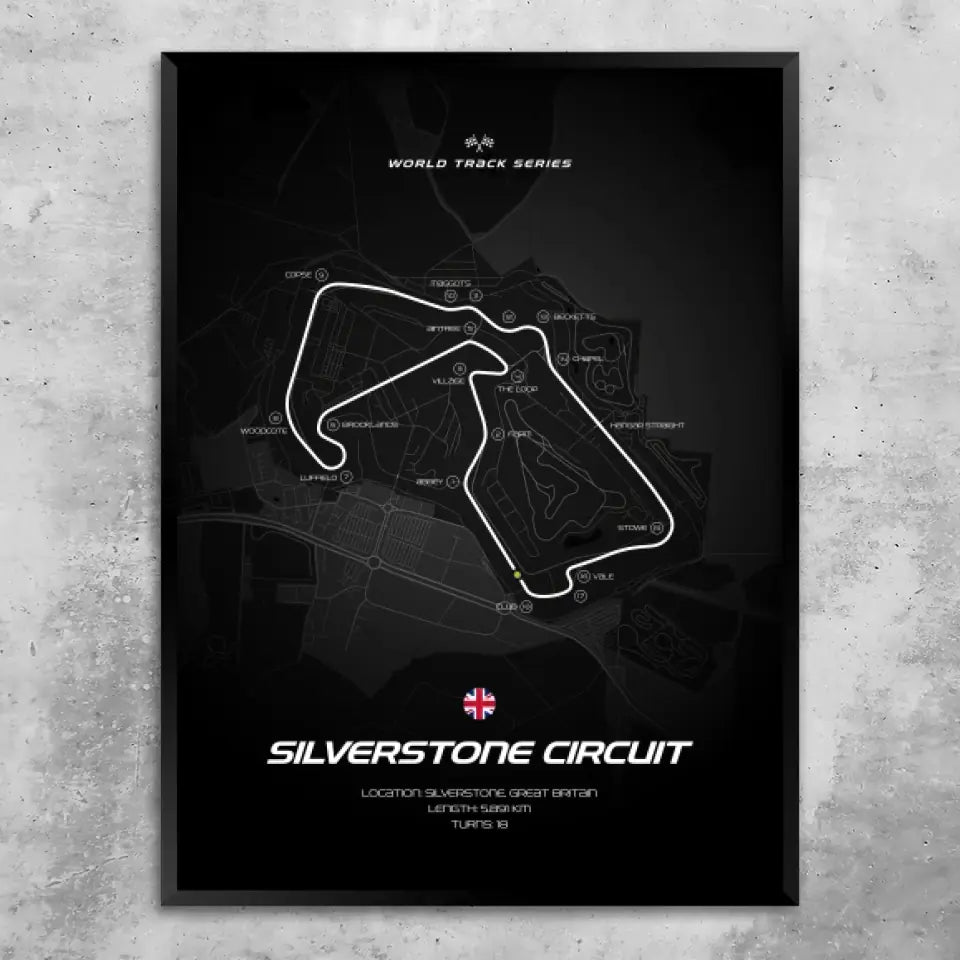 Silverstone - Custom wall art