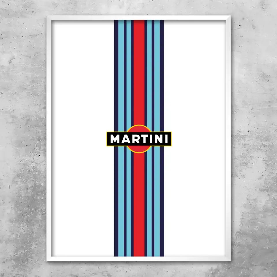 Martini Porsche - Custom wall art