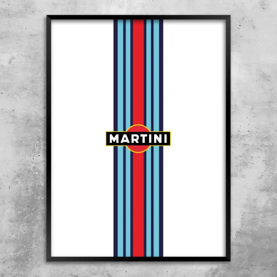 Martini Porsche - Personnalisé affiche murale