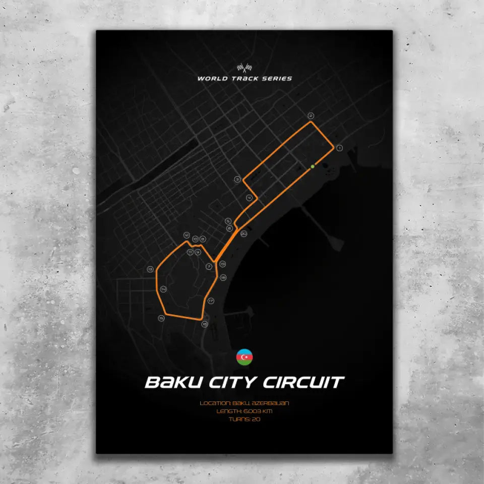 Baku - Individuelles Wandbild