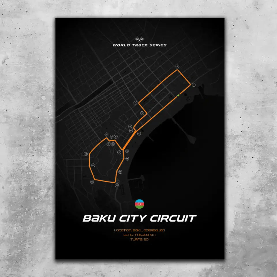 Baku - Individuelles Wandbild