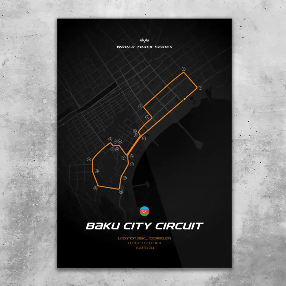 Baku - Individuelles Wandbild