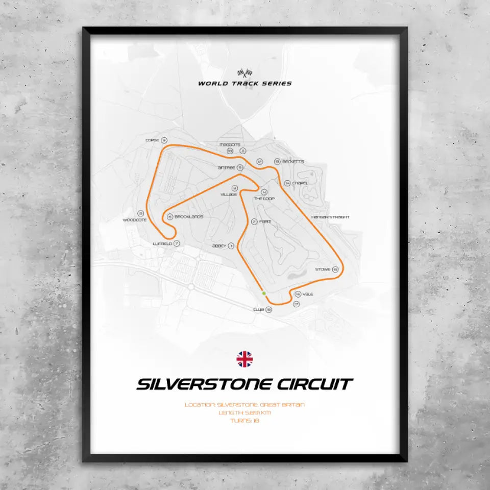 Silverstone - Custom wall art