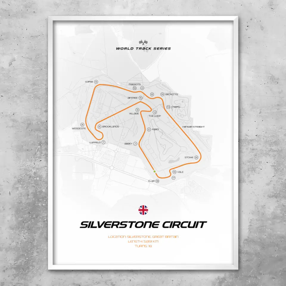 Silverstone - Custom wall art