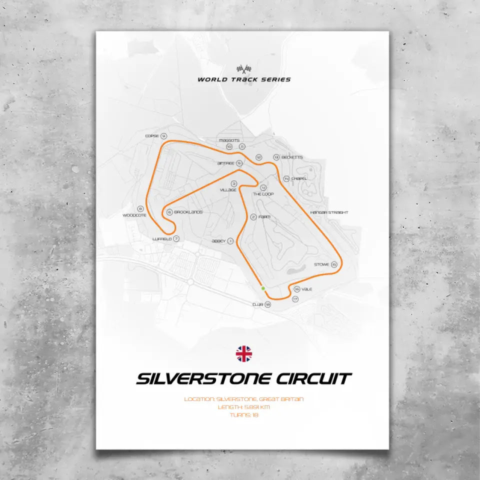 Silverstone - Custom wall art