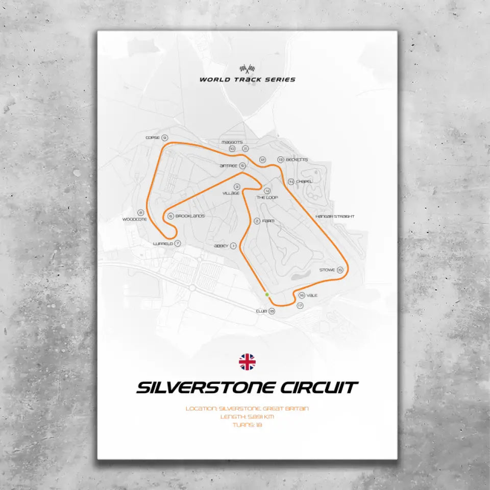 Silverstone - Custom wall art