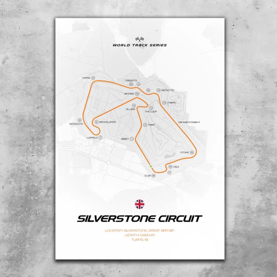 Silverstone - Custom wall art