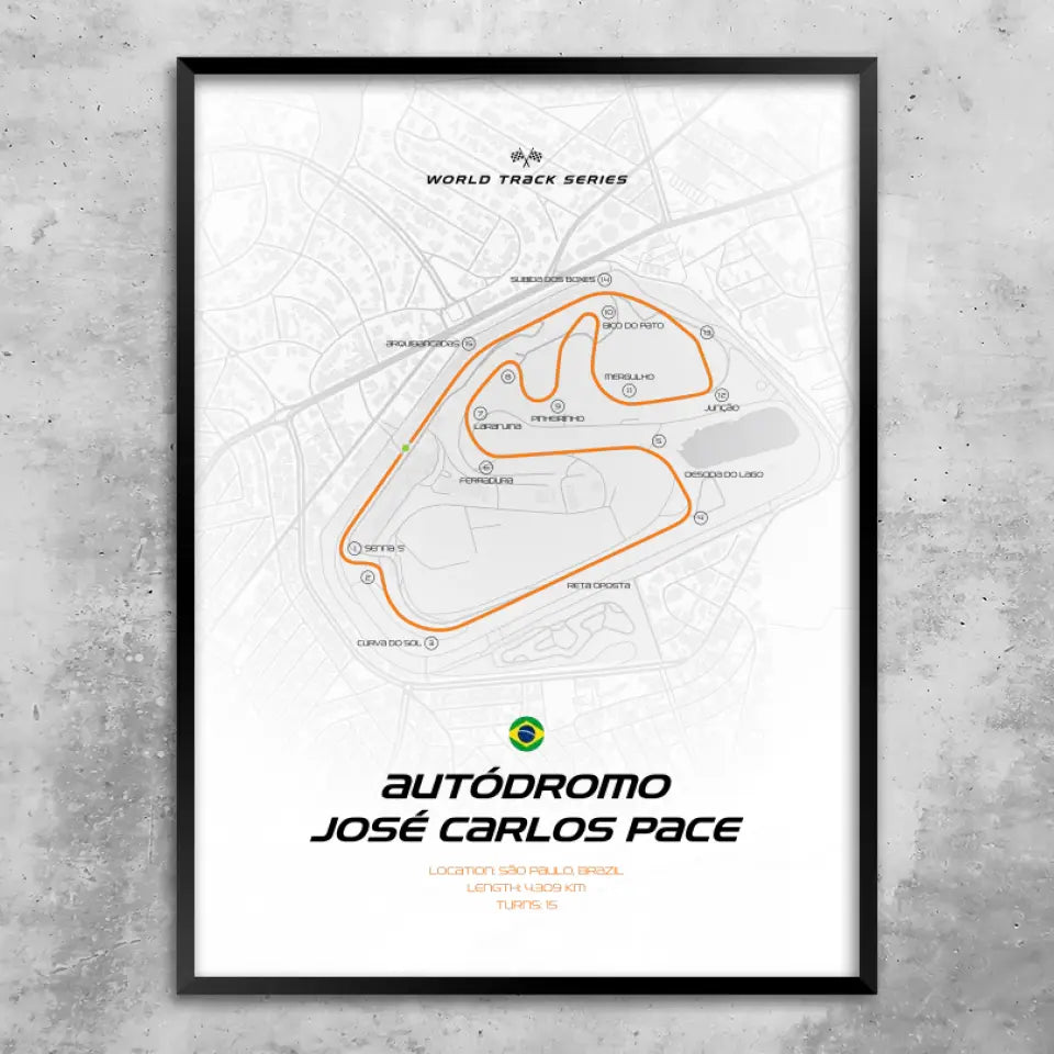 Brasilien - Personnalisé affiche murale