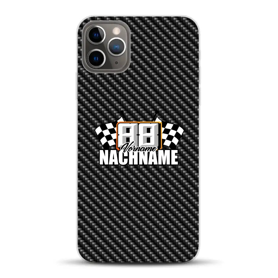 Carbon style #1 - Custom phone case for iPhone