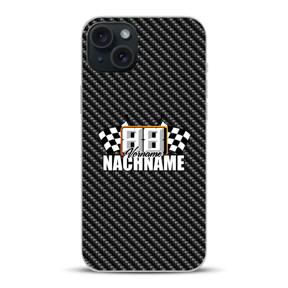 Carbon style #1 - Custom phone case for iPhone