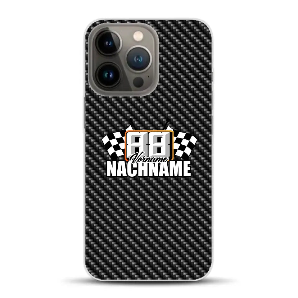 Carbon style #1 - Custom phone case for iPhone