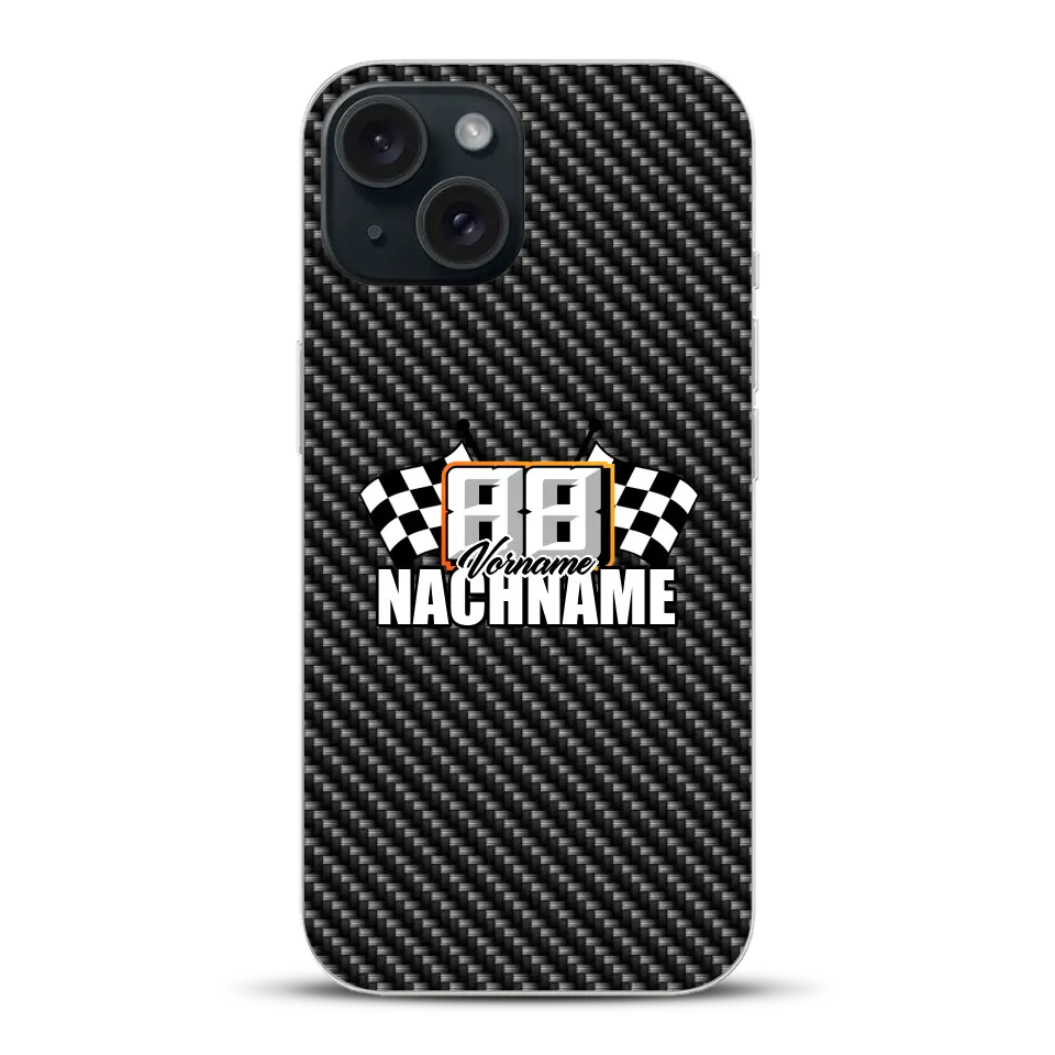 Carbon style #1 - Custom phone case for iPhone