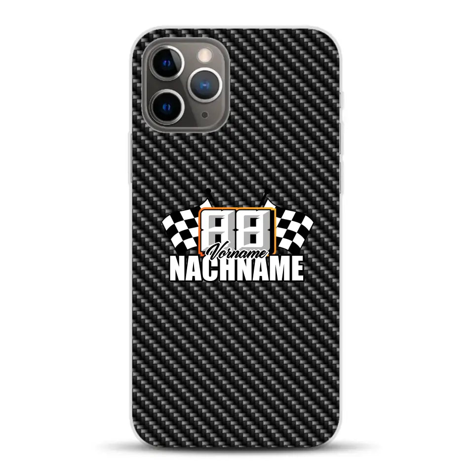 Carbon style #1 - Custom phone case for iPhone