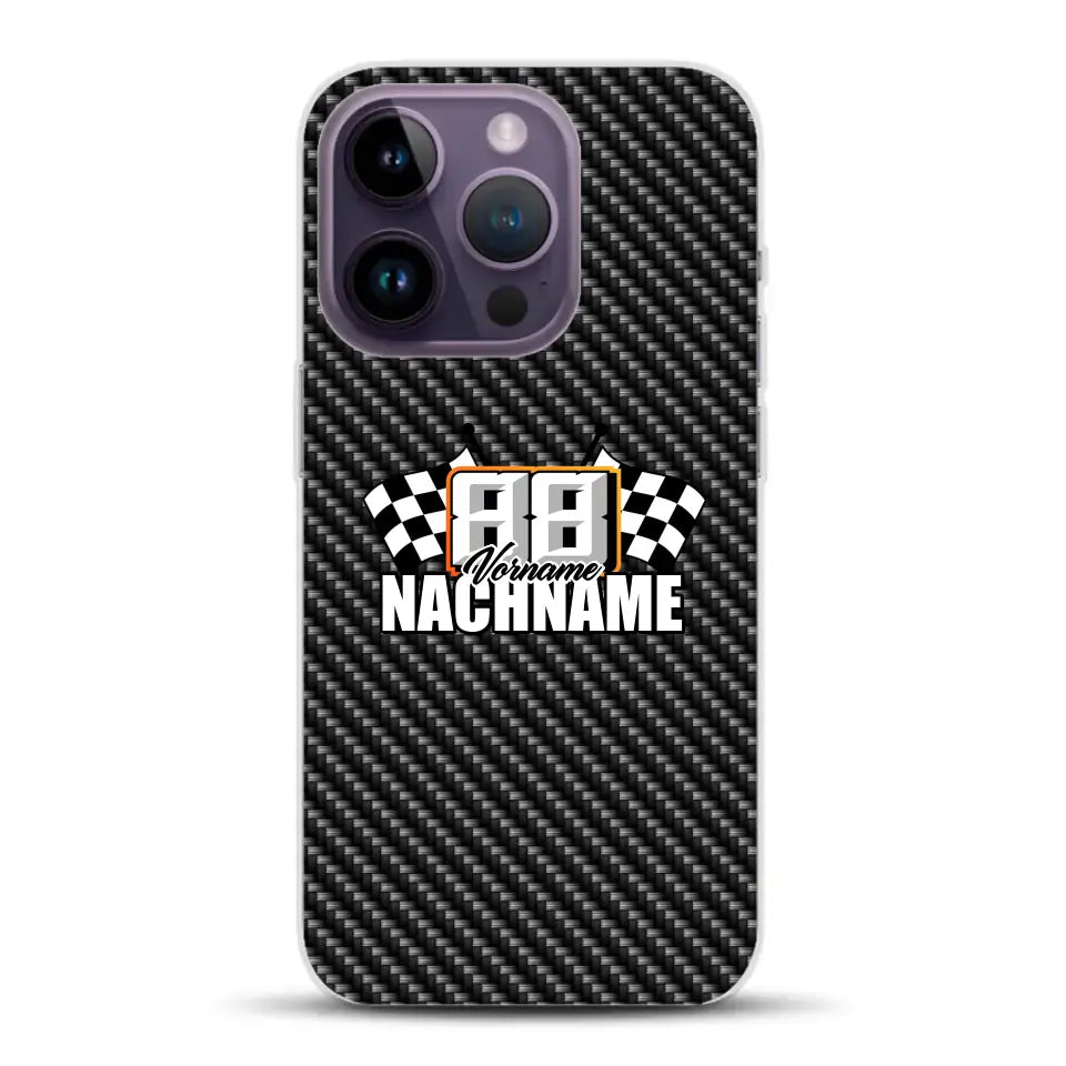 Carbon style #1 - Custom phone case for iPhone