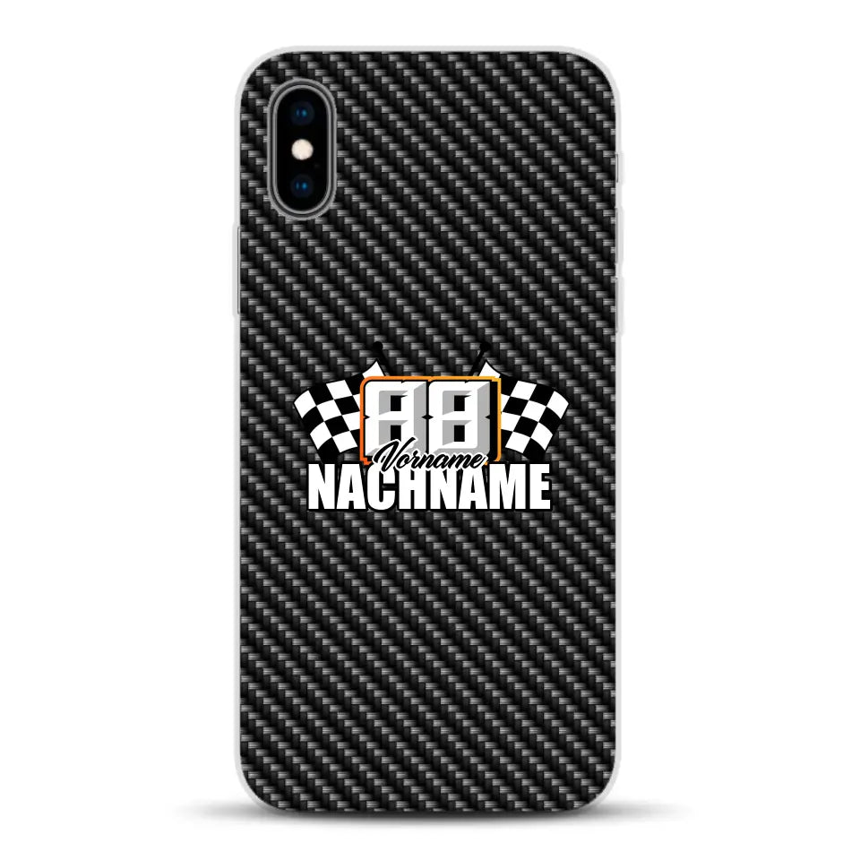 Carbon style #1 - Custom phone case for iPhone