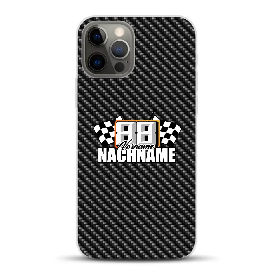 Carbon style #1 - Custom phone case for iPhone
