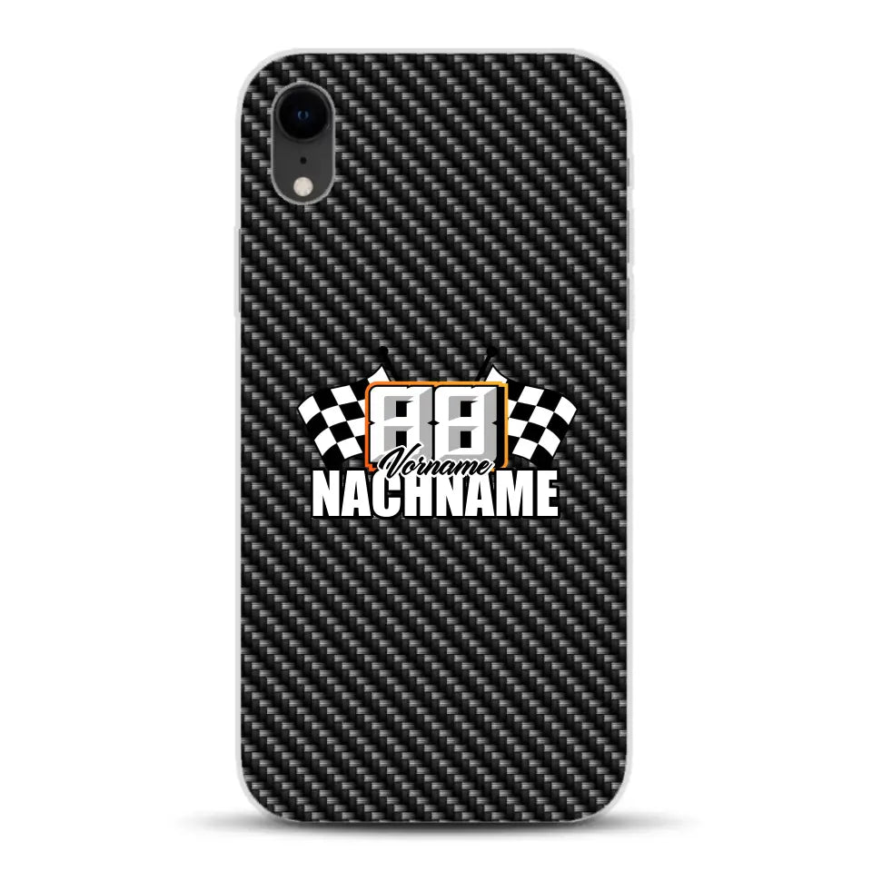Carbon style #1 - Custom phone case for iPhone