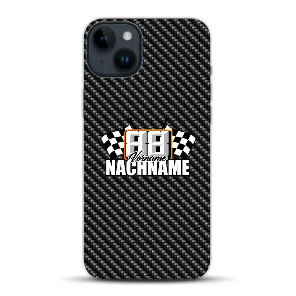 Carbon style #1 - Custom phone case for iPhone