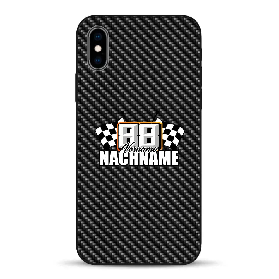 Carbon style #1 - Custom phone case for iPhone