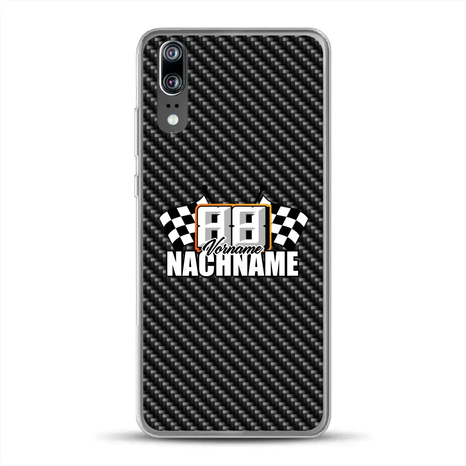 Carbon Style #1 - Individuelle Handyhülle für Huawei