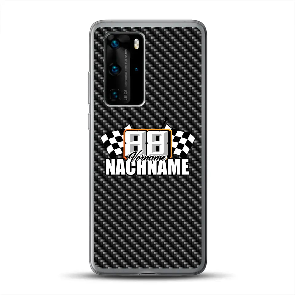 Carbon Style #1 - Individuelle Handyhülle für Huawei