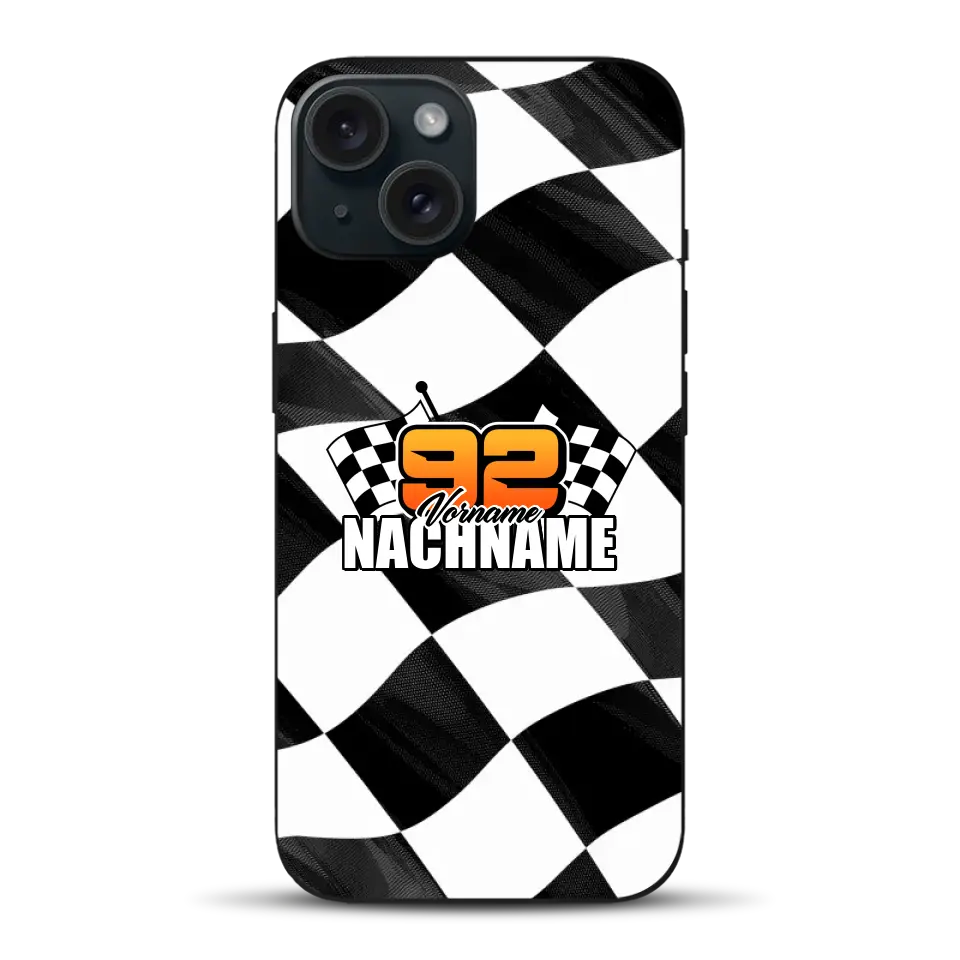 Checkered #1 - Custodia per cellulare personalizzata per iPhone