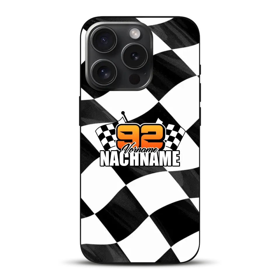 Checkered #1 - Custodia per cellulare personalizzata per iPhone