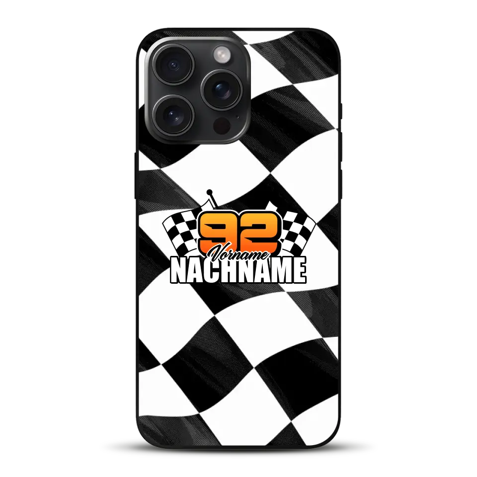 Checkered #1 - Custodia per cellulare personalizzata per iPhone