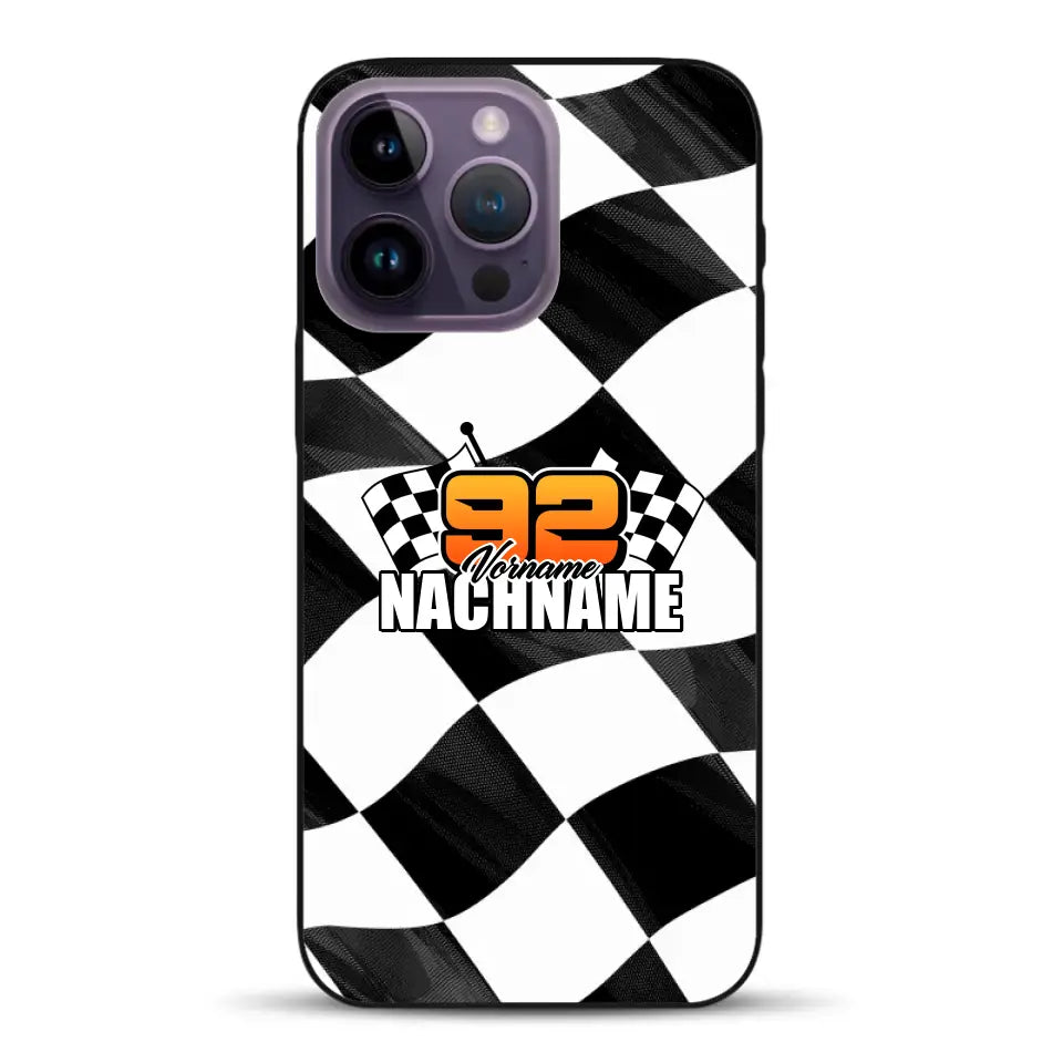 Checkered #1 - Custodia per cellulare personalizzata per iPhone