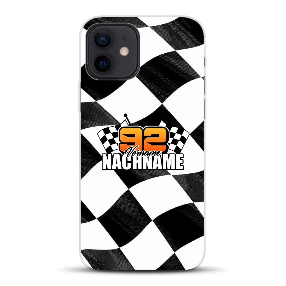 Checkered #1 - Custodia per cellulare personalizzata per iPhone