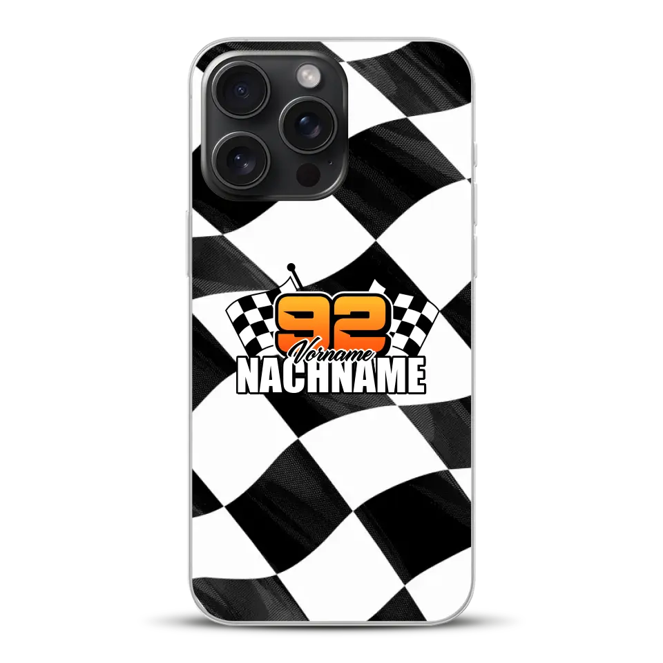 Checkered #1 - Custodia per cellulare personalizzata per iPhone