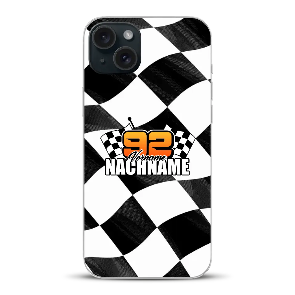 Checkered #1 - Custodia per cellulare personalizzata per iPhone