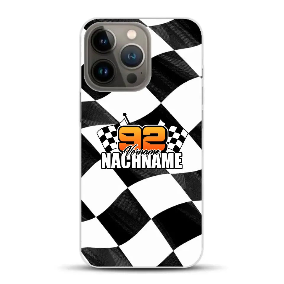 Checkered #1 - Custodia per cellulare personalizzata per iPhone
