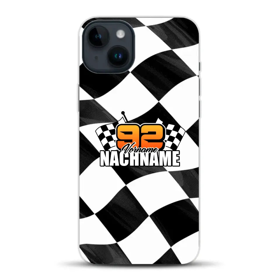 Checkered #1 - Custodia per cellulare personalizzata per iPhone