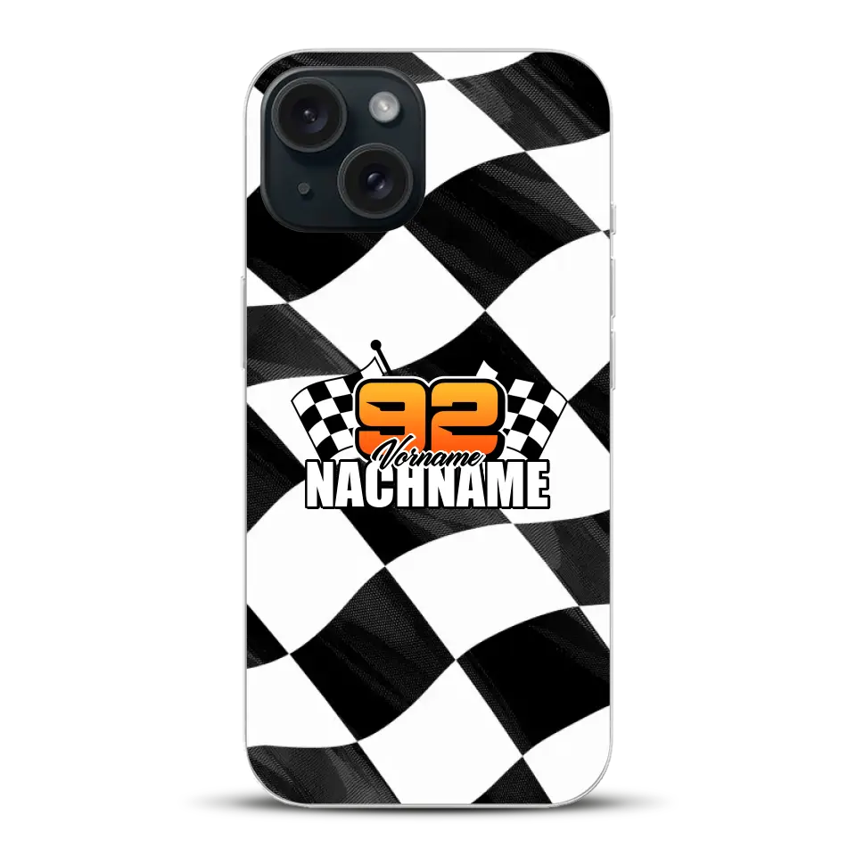 Checkered #1 - Custodia per cellulare personalizzata per iPhone