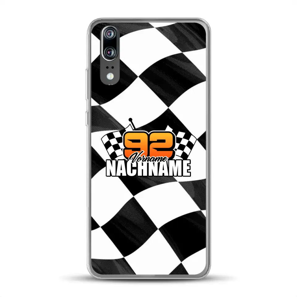 Checkered #1 - Custodia per cellulare personalizzata per Huawei