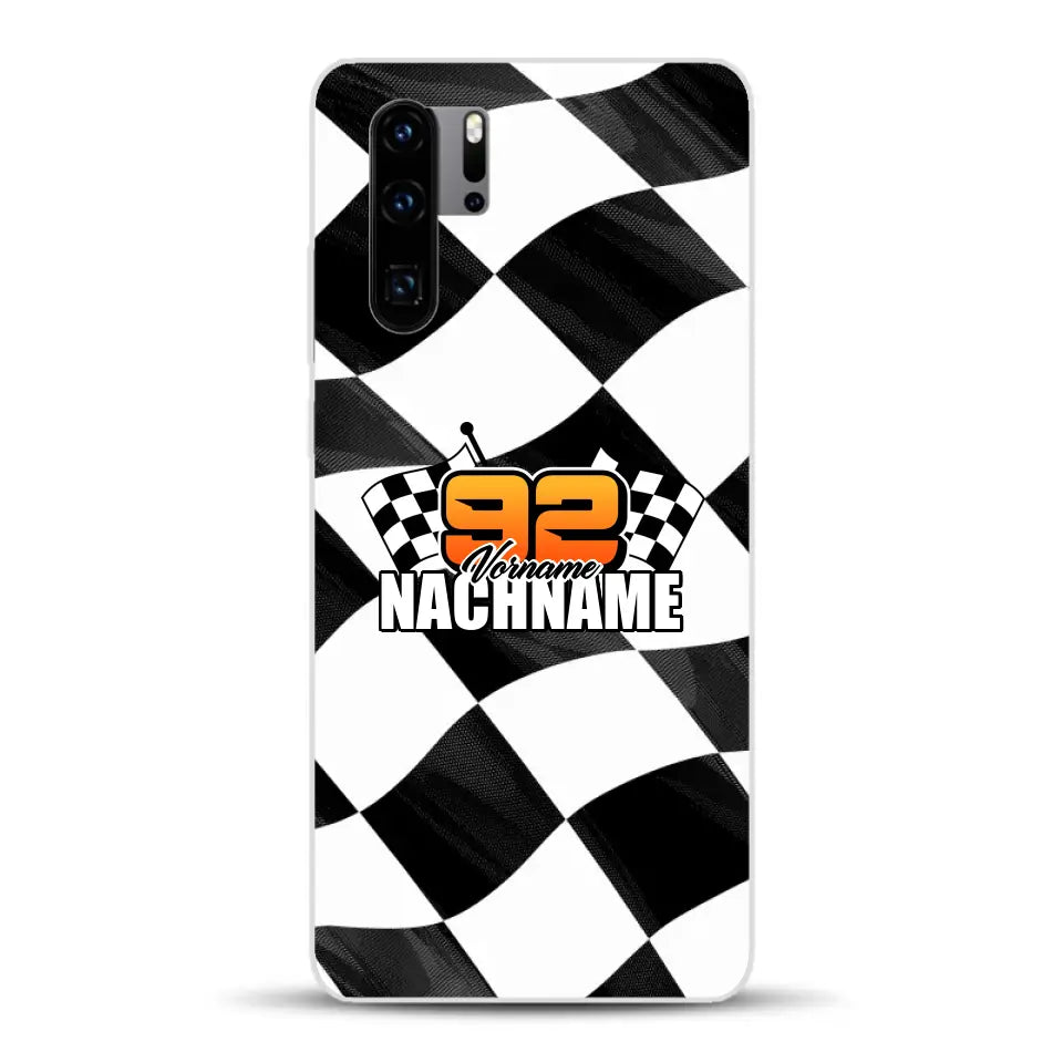 Checkered #1 - Custodia per cellulare personalizzata per Huawei