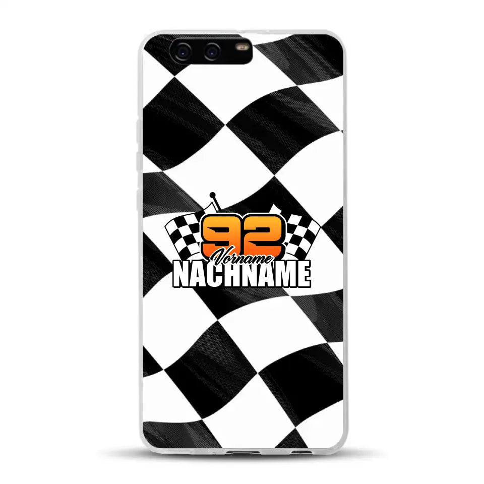 Checkered #1 - Custodia per cellulare personalizzata per Huawei