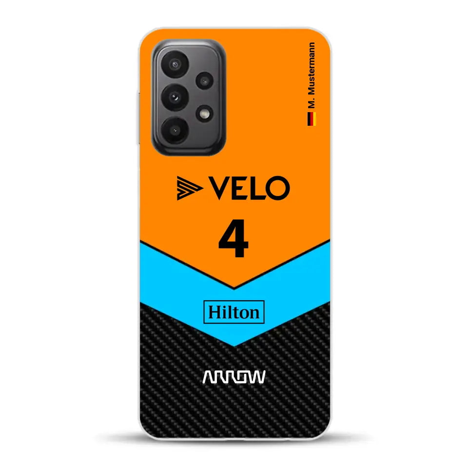 McL F1 Livery - Custodia per cellulare personalizzata per Samsung