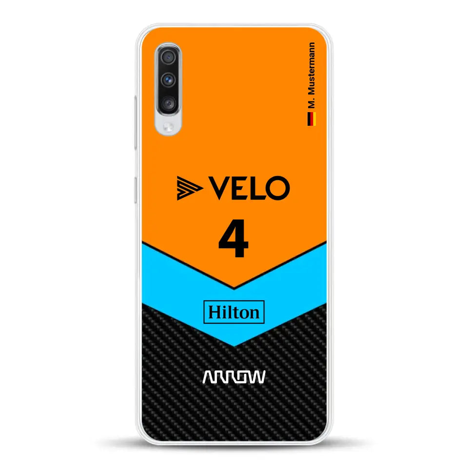 McL F1 Livery - Custodia per cellulare personalizzata per Samsung