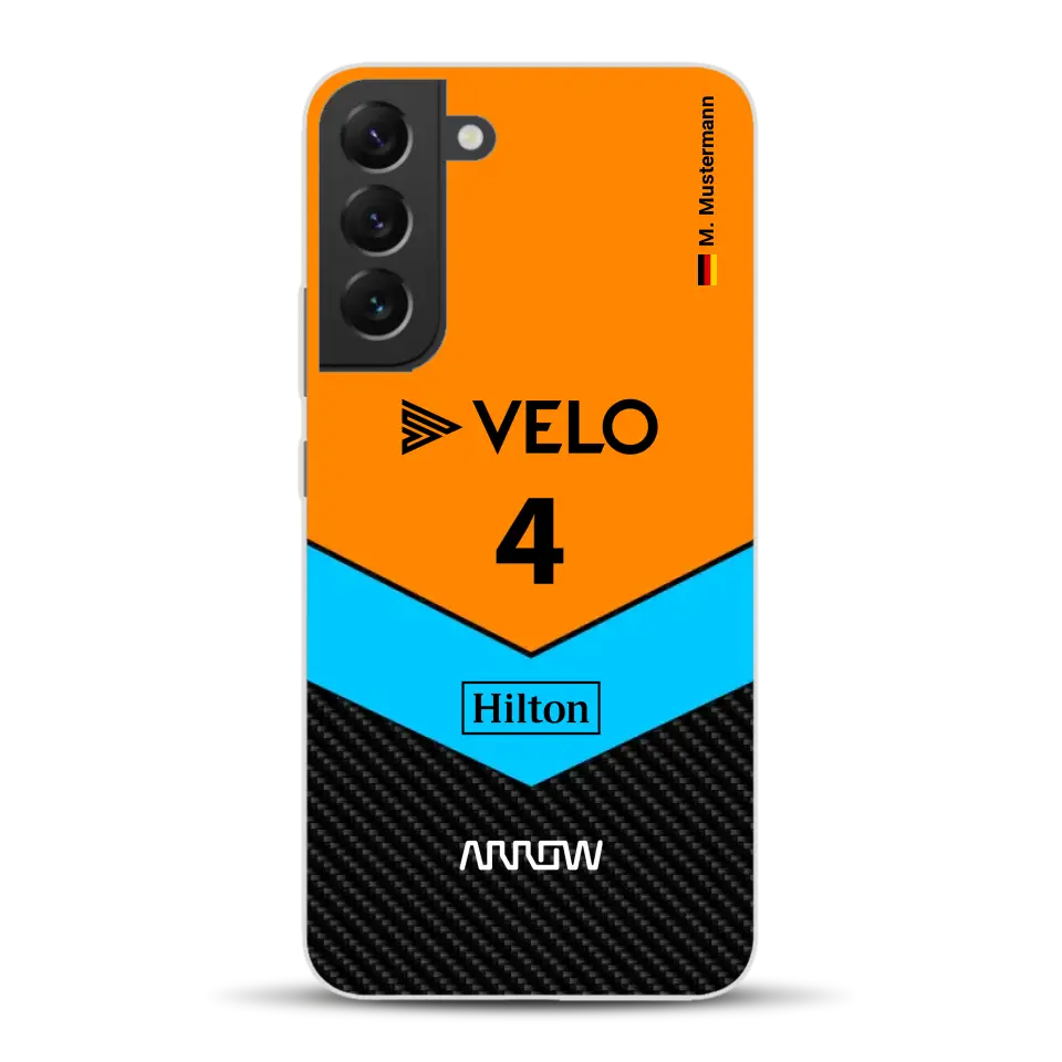 McL F1 Livery - Custodia per cellulare personalizzata per Samsung