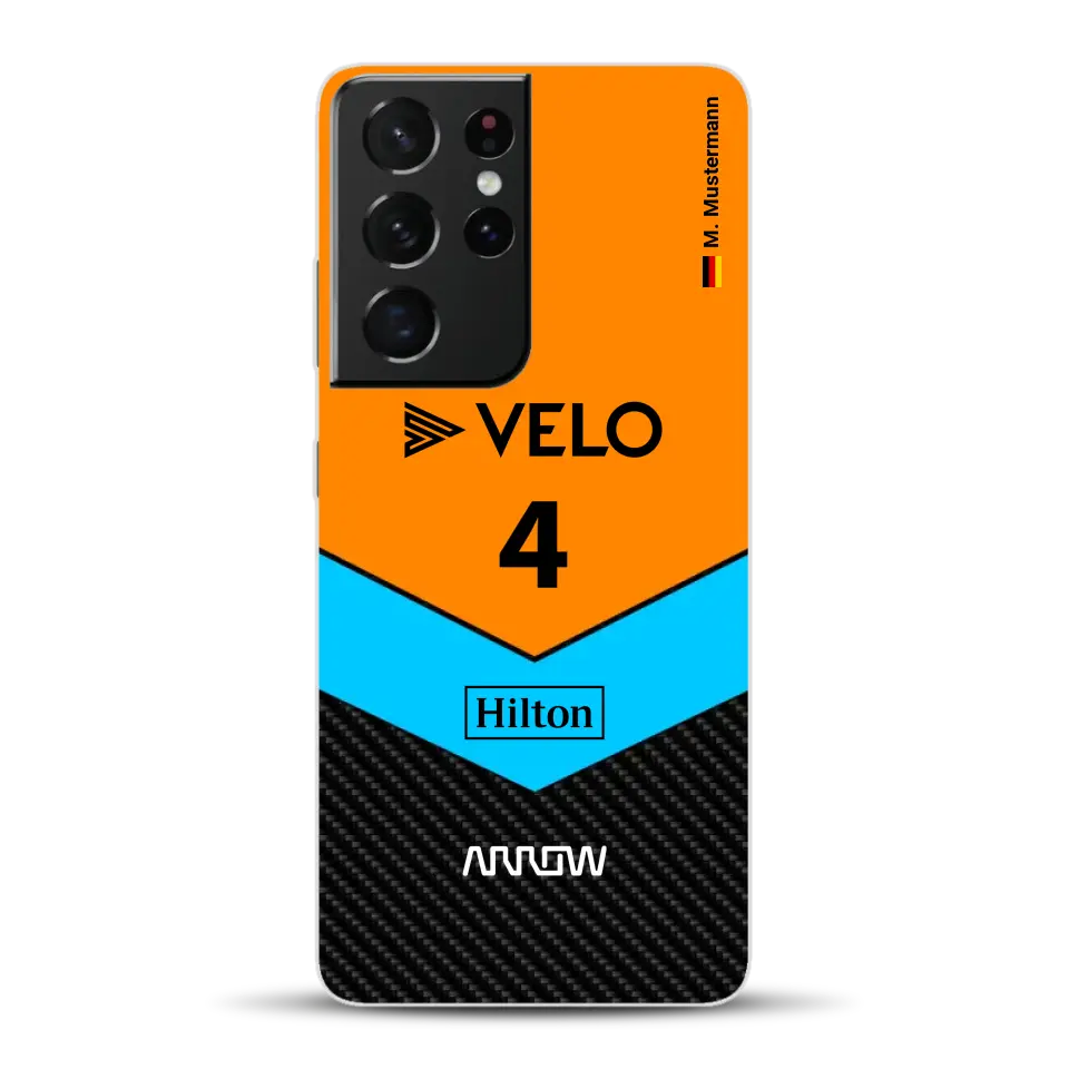 McL F1 Livery - Custodia per cellulare personalizzata per Samsung