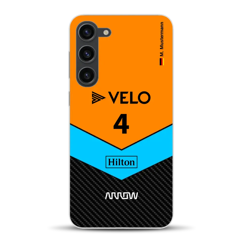 McL F1 Livery - Custodia per cellulare personalizzata per Samsung