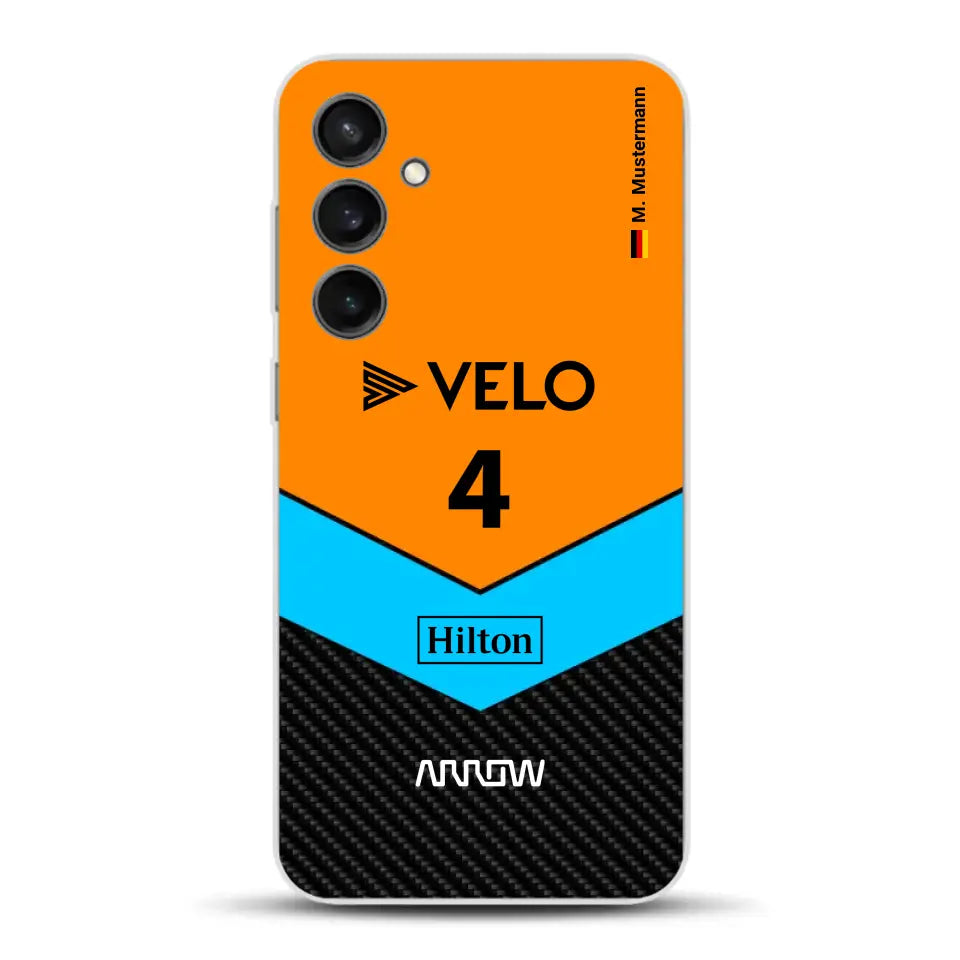 McL F1 Livery - Custodia per cellulare personalizzata per Samsung