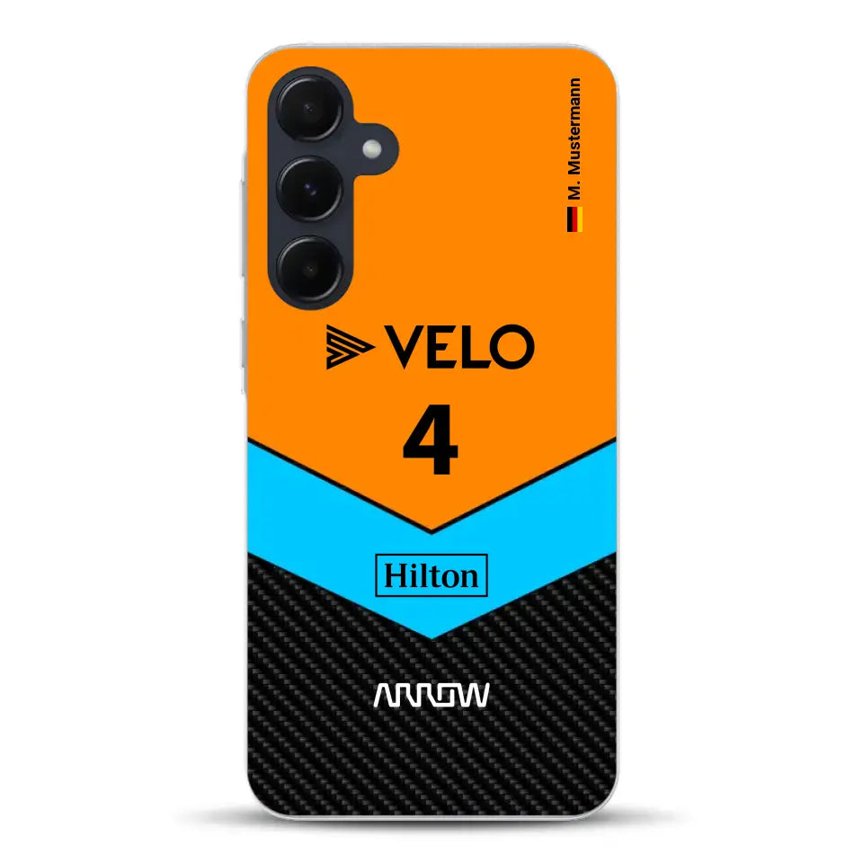 McL F1 Livery - Custodia per cellulare personalizzata per Samsung
