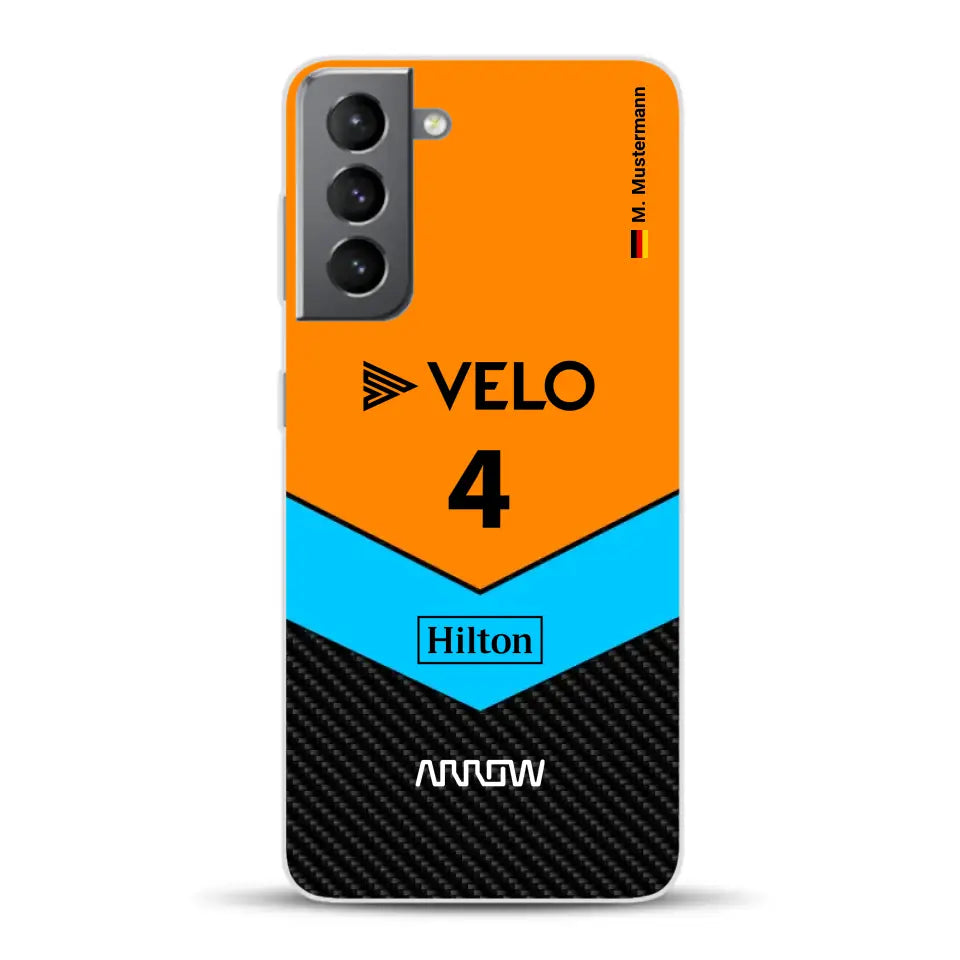 McL F1 Livery - Custodia per cellulare personalizzata per Samsung