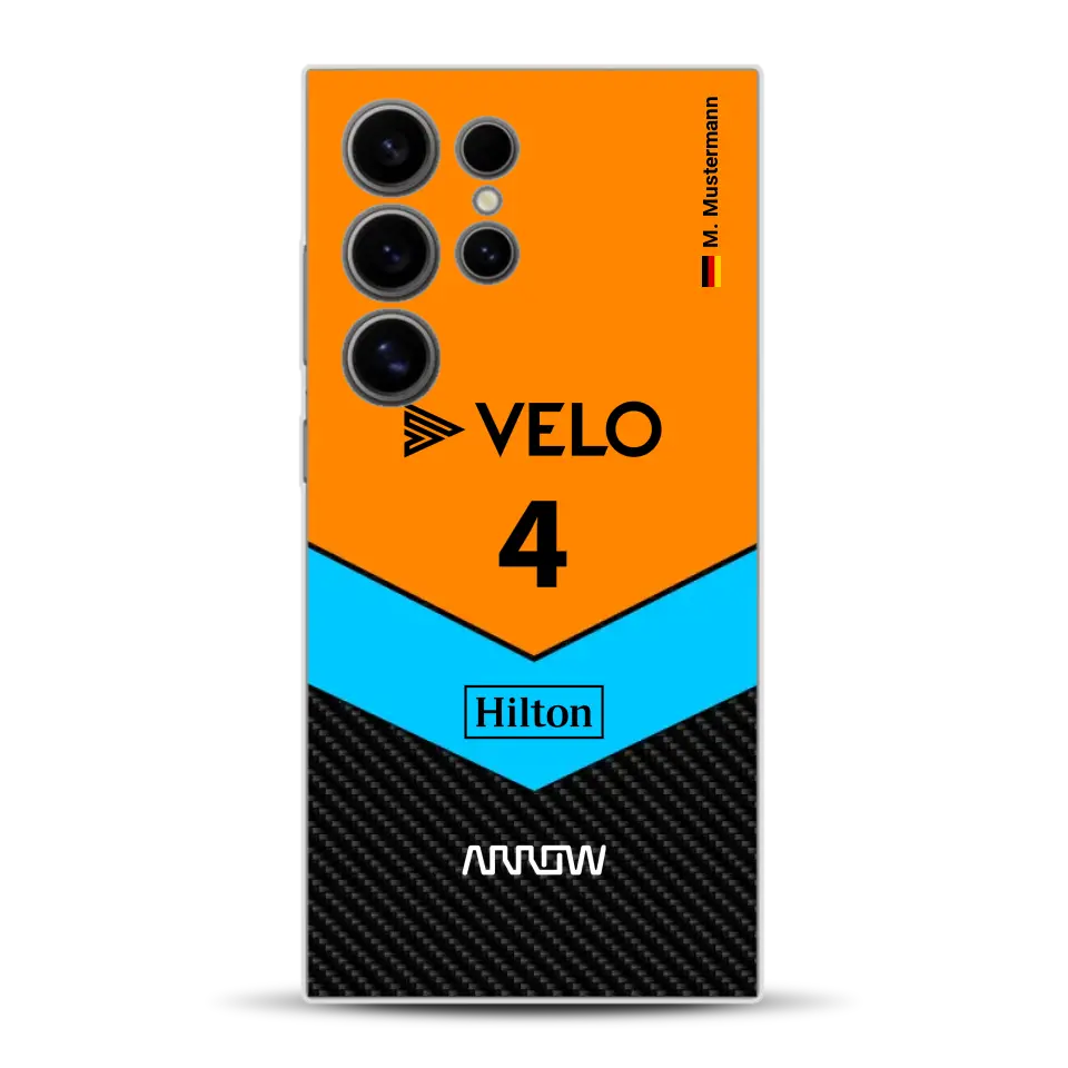 McL F1 Livery - Custodia per cellulare personalizzata per Samsung